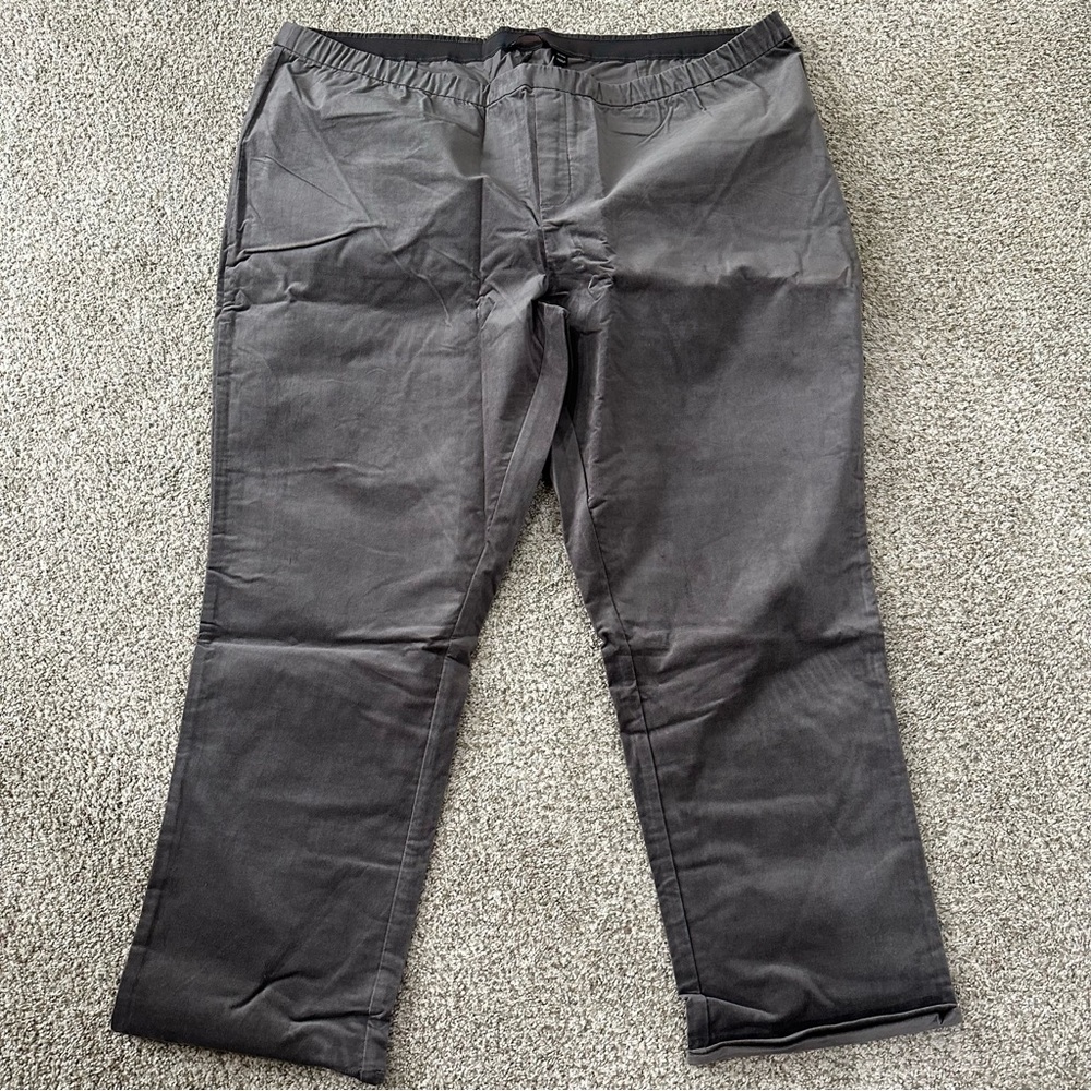 Womens Size 30W Isaac Mizrahi Grey Pull On Pants